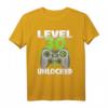 Level 30 Unlocked Gaming T-Shirt zum 30. Geburtstag - Lustiges Geschenk für Gamer, Damen und Herren, mit Controller-Design