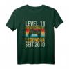 Level 11 Freigeschalter Legendär Seit 2010 Gamer T-Shirt - Perfektes Geburtstagsgeschenk für 11-jährige Jungen und Zocker bei LAN-Partys