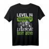 Level 14 Geburtstag T-Shirt für Jungen - Lustige Gamer Geburtstag Deko & Geschenk für 14-Jährige mit Controller Motiv