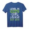 Level 14 Geburtstag T-Shirt für Jungen - Lustige Gamer Geburtstag Deko & Geschenk für 14-Jährige mit Controller Motiv