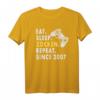 Zockern Eat Sleep Zocken Since 2007 Gamer T-Shirt – Perfektes Geschenk für Gamer & Gamerin, Geburtstagsidee für Generation Y Zocker