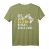 Zockern Eat Sleep Zocken Since 2003 Gamer T-Shirt – Perfektes Geburtstagsgeschenk für Gamer & Gamerin mit coolem Game Controller Design