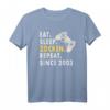 Zockern Eat Sleep Zocken Since 2003 Gamer T-Shirt – Perfektes Geburtstagsgeschenk für Gamer & Gamerin mit coolem Game Controller Design