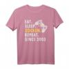 Zockern Eat Sleep Zocken Since 2003 Gamer T-Shirt – Perfektes Geburtstagsgeschenk für Gamer & Gamerin mit coolem Game Controller Design