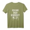 Ich hab doch gedrückt - Lustiges Zocker T-Shirt für Gamer, perfekte Geschenkidee zu Weihnachten & Geburtstag