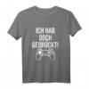 Ich hab doch gedrückt - Lustiges Zocker T-Shirt für Gamer, perfekte Geschenkidee zu Weihnachten & Geburtstag