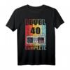 HapDuck Männer T-Shirt Gamer Level 40 - Lustiges Geschenk für Gaming-Fans & Geburtstagsfeier