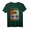 HapDuck Männer T-Shirt Gamer Level 40 - Lustiges Geschenk für Gaming-Fans & Geburtstagsfeier