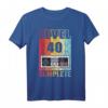 HapDuck Männer T-Shirt Gamer Level 40 - Lustiges Geschenk für Gaming-Fans & Geburtstagsfeier