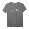 Fencing Heart Beat Fencing T-Shirt – Sportliches Fechtmotiv mit Herzschlag-Design für Fechter und Kampfsportfans