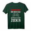 Gamer Quarantäne? Mir doch egal Hauptsache ich kann zocken T-Shirt – Lustiges Geschenk für Zocker & Gamer zum Geburtstag oder Weihnachten