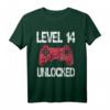 Level 14 Unlocked Gaming T-Shirt – Perfektes Geburtstagsgeschenk für 14-Jährige Jungen und Gamer mit Vintage Design