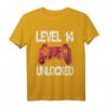 Level 14 Unlocked Gaming T-Shirt – Perfektes Geburtstagsgeschenk für 14-Jährige Jungen und Gamer mit Vintage Design