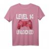 Level 14 Unlocked Gaming T-Shirt – Perfektes Geburtstagsgeschenk für 14-Jährige Jungen und Gamer mit Vintage Design