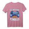 Kinder Big Brother Finally for Boys Gamer - Ankündigungsshirt für den neuen großen Bruder, perfekt für Geburtstags- oder Geschwistergeschenke
