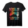 Level 10 Jahre Geburtstagsshirt für Jungen - Gaming Controller Motiv für Kindergeburtstag, LAN-Party & Gaming Fans