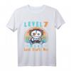 Kinder Gamer Geburtstag T-Shirt für 7-Jährige - Level Up & Complete Videospiel Controller Motiv, Perfektes Geschenk für junge Zocker