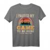 I Paused My Game To Be Here You're Welcome Gamer Geburtstag T-Shirt – Lustiges Retro Gaming Geschenk für Männer, Frauen, Teenager & Kinder