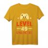 49. Geburtstag Geschenk Level 49 Gamer Shirt - Klassisches T-Shirt für Damen und Herren zum Geburtstag