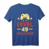 49. Geburtstag Geschenk Level 49 Gamer Shirt - Klassisches T-Shirt für Damen und Herren zum Geburtstag