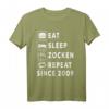 Zockern Eat Sleep Zocken Since 2009 T-Shirt für Gamer & Gamerin – Perfektes Geburtstagsgeschenk für Videospiel-Enthusiasten