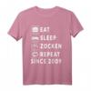 Zockern Eat Sleep Zocken Since 2009 T-Shirt für Gamer & Gamerin – Perfektes Geburtstagsgeschenk für Videospiel-Enthusiasten