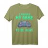 I Paused My Game To Be Here Funny Video Gamer T-Shirt - Klassisch geschnitten, humorvolles Geschenk für Videospieler