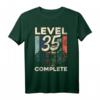 Gamer Zocker Level 35 T-Shirt - Lustiges Retro Geburtstagsshirt für Männer und Frauen zum 35. Geburtstag