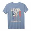 Gamer Zocker Level 35 T-Shirt - Lustiges Retro Geburtstagsshirt für Männer und Frauen zum 35. Geburtstag