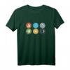 Gloomhaven Element-Symbol T-Shirt mit Feuer, Eis, Luft, Erde, Licht & Dunkelheit – Perfektes Brettspielgeschenk für Fans und Spieler