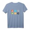 Gloomhaven Element-Symbol T-Shirt mit Feuer, Eis, Luft, Erde, Licht & Dunkelheit – Perfektes Brettspielgeschenk für Fans und Spieler