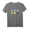 Gloomhaven Element-Symbol T-Shirt mit Feuer, Eis, Luft, Erde, Licht & Dunkelheit – Perfektes Brettspielgeschenk für Fans und Spieler