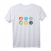 Gloomhaven Element-Symbol T-Shirt mit Feuer, Eis, Luft, Erde, Licht & Dunkelheit – Perfektes Brettspielgeschenk für Fans und Spieler
