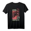 Level 27 Geburtstag T-Shirt für Gamer – Lustiges Geschenk für 27-Jährige, Videospiel- und Gaming-Liebhaber, Retro Design