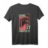 Level 27 Geburtstag T-Shirt für Gamer – Lustiges Geschenk für 27-Jährige, Videospiel- und Gaming-Liebhaber, Retro Design