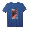 Level 27 Geburtstag T-Shirt für Gamer – Lustiges Geschenk für 27-Jährige, Videospiel- und Gaming-Liebhaber, Retro Design
