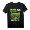Level 8 Jahre Geburtstagsshirt für junge Gamer – Cooles Controller Motiv zum Geburtstag 2015, perfekt für Kindergeburtstage & LAN-Partys