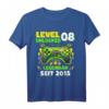 Level 8 Jahre Geburtstagsshirt für junge Gamer – Cooles Controller Motiv zum Geburtstag 2015, perfekt für Kindergeburtstage & LAN-Partys