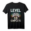 Level 10 Complete Gamer T-Shirt für Jungen – Perfektes Geburtstagsgeschenk zum 10. Geburtstag für kleine Zocker und Gaming-Enthusiasten