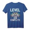 Level 10 Complete Gamer T-Shirt für Jungen – Perfektes Geburtstagsgeschenk zum 10. Geburtstag für kleine Zocker und Gaming-Enthusiasten