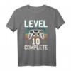 Level 10 Complete Gamer T-Shirt für Jungen – Perfektes Geburtstagsgeschenk zum 10. Geburtstag für kleine Zocker und Gaming-Enthusiasten