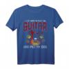 Gitarre T-Shirt für Musiker, Gitarristen und Hundeliebhaber - Perfektes Geschenk zu Weihnachten & Geburtstag