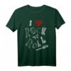 Love Rock n Roll Musik Gitarre Herz Vintage Rock T-Shirt – Retro Style für Rockfans und Musiker