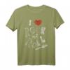 Love Rock n Roll Musik Gitarre Herz Vintage Rock T-Shirt – Retro Style für Rockfans und Musiker