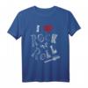 Love Rock n Roll Musik Gitarre Herz Vintage Rock T-Shirt – Retro Style für Rockfans und Musiker