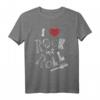 Love Rock n Roll Musik Gitarre Herz Vintage Rock T-Shirt – Retro Style für Rockfans und Musiker
