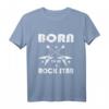 HapDuck Rockstar T-Shirt für Gitarristen und Musiker – Born to be a Rock Star, tolles Geschenk für Rockfans