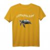 Handpan Design Pantam Musik Illustration T-Shirt mit Meeresschildkröte – Für Handpanspieler, Musikfans & Festivalbesucher