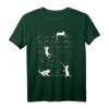 Niedliches Katzen Musik T-Shirt mit Musiknoten – Lustiges Geschenk für Musiker, Tierliebhaber und Musikschulen zu Weihnachten & Geburtstag