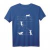 Niedliches Katzen Musik T-Shirt mit Musiknoten – Lustiges Geschenk für Musiker, Tierliebhaber und Musikschulen zu Weihnachten & Geburtstag